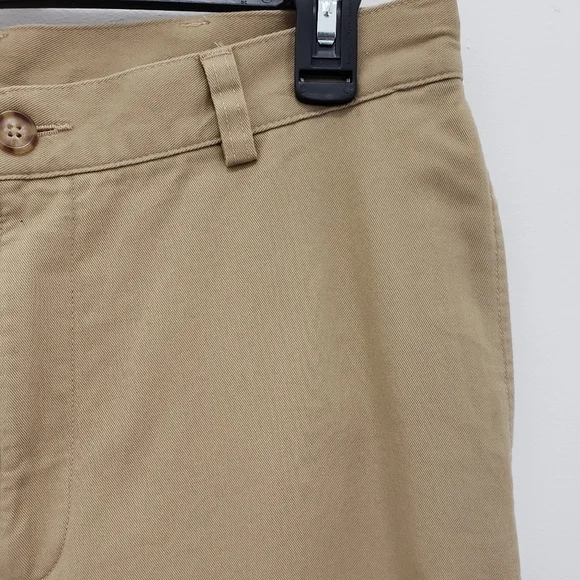 Sold! L.L. Bean Mens Chino Flannel Lined Pants Khaki Natural Fit Plain Front - Picture 4 of 7